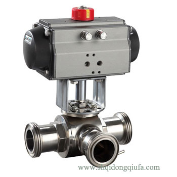 衛(wèi)生級(jí)三通快裝球閥