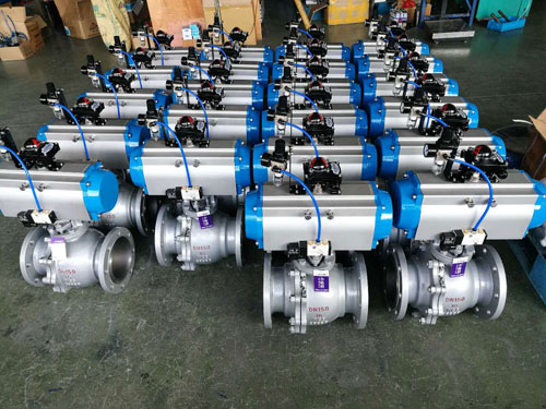 法蘭式氣動(dòng)不銹鋼球閥